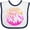 White and Navy, variant on Inktastic Pigeon Forge, Tennessee- Mountains in Sunrise Colors Boys or Girls Baby Bib