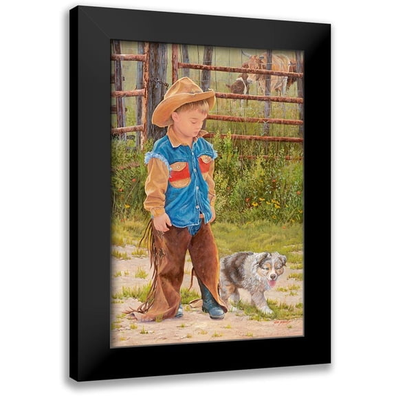 Dudley, June 11x14 Black Modern Framed Museum Art Print Titled - Boss Man