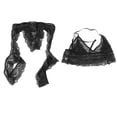 thumbnail image 3 of Pantalones cortos de sujetador de lencería de malla, conjunto de lencería de sujetador negro Kit de lencería de sujetador negro Pantalones cortos de sujetador de lencería de encaje Funcionalidad de alta precisión, 3 of 8