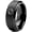 Black Step Bevel Tungsten, variant on Tungsten Horoscope Cancer Band Ring 8mm Men Women Comfort Fit Gray Step Bevel Edge Brushed Polished Size 4