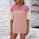 thumbnail image 1 of Fiudx Liquidación de Ahorros de Verano Camisetas Holgadas de Manga Corta Coloridas con Cuello Redondo Nuevas de Verano para Mujer, 1 of 6