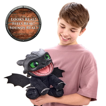 How to Train Your Dragon, Toothless Puppetronic Action Figure, Electronic Toy by RealFX, Children Ages 6