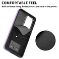thumbnail image 4 of TECH CIRCLE Case for Samsung Galaxy S23 6.1", [Built-in 2 Micro-SIM Card Slots] Slim Soft Shockproof Protective Cover with Ring Holder Stand + Card Holder Pocket + Eject Pin Holder - Lavender, 4 of 8