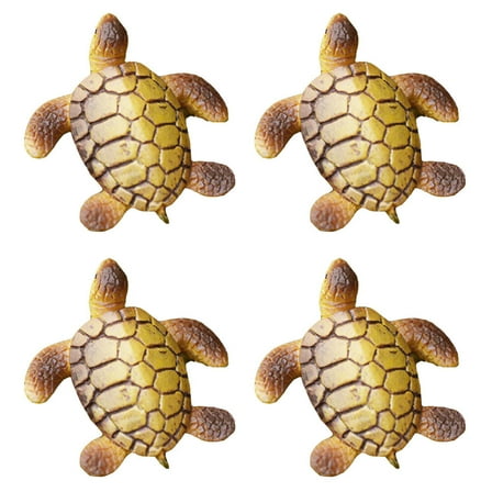 Assorted Color Resin Turtle Toys for Decoration 4Pcs Creative Fun Kids Play Decor