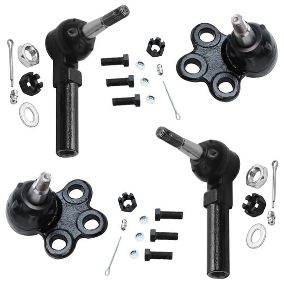 Detroit Axle - Front Tie Rods Ball Joints for Chevy Impala Pontiac Grand Prix Buick LaCrosse Regal Allure Century Olds Intrigue 2 Outer Tie Rod End Links 2 Lower Ball Joints Replacement