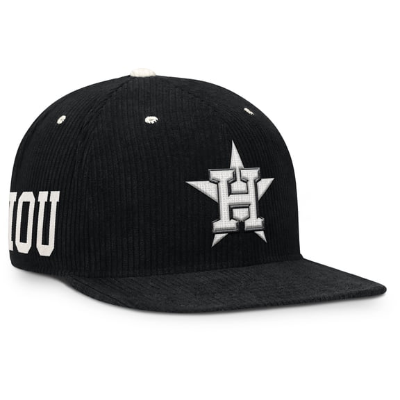 Men's Nike  Black Houston Astros Pro Corduroy Structured Snapback Hat