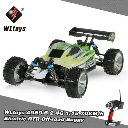 WLtoys A959-B 2.4G 1/18 Scale 4WD 70KM/h High Speed Electric RTR Off-road Buggy RC