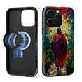 thumbnail image 2 of FKBRCL4U for iPhone 15 Pro Max Compatible with Magsafe Case Jesus Walking Colorful Stained Glass Pattern for Girl Boy Full Body Magnetic Design Soft Silicone Protection, 2 of 7