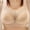 Beige, variant on Generic Plus Size Bras for Old Women No Underwire Full Coverage Sport Bra Comfortable Vest Style Bras Push Up Underwear