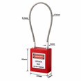 thumbnail image 2 of Safety Padlock Security Lock Isolation Lock with Stainless Steel Shackle for Industrial Equipment Maintenance, 2 of 9