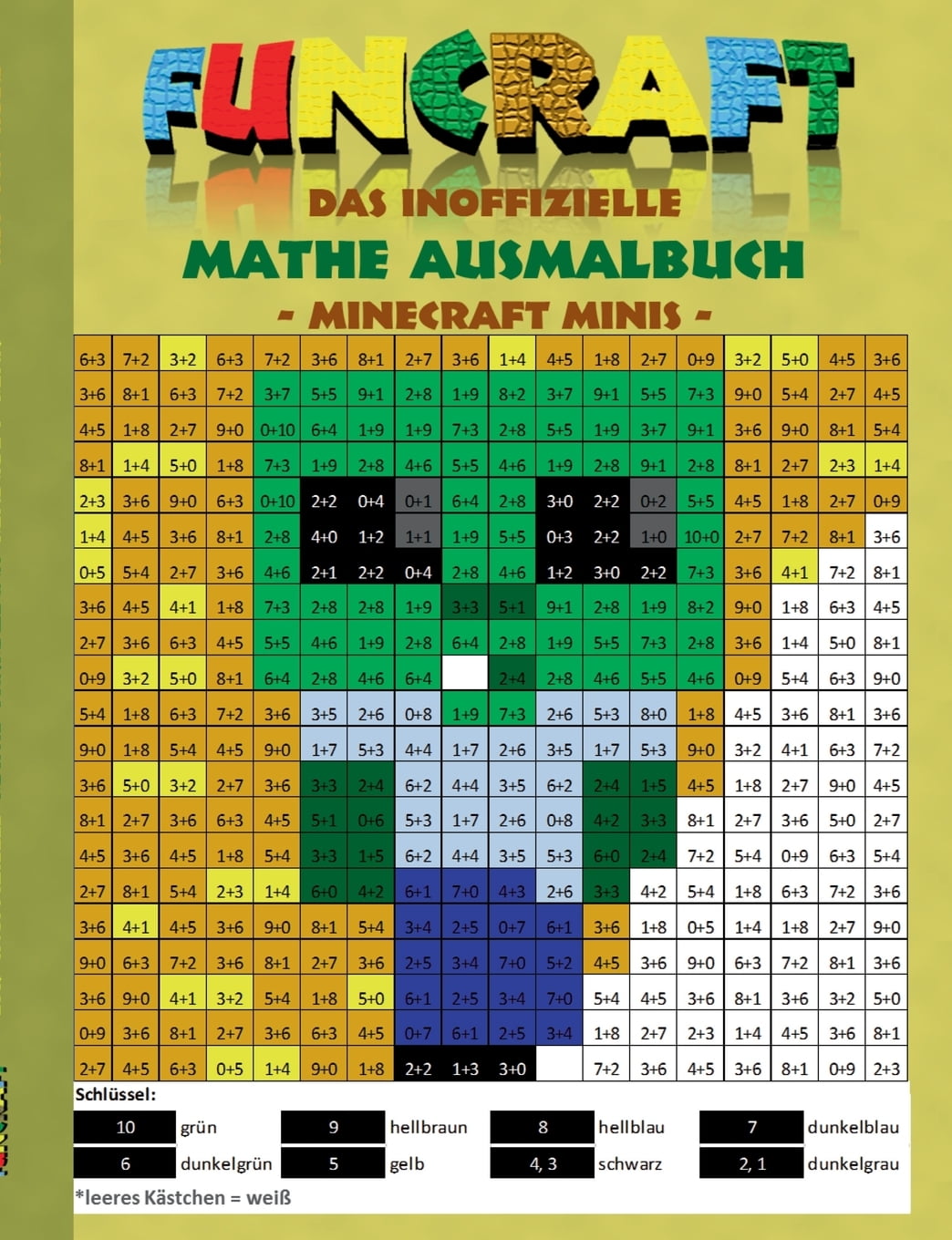 Funcraft Das inoffizielle Mathe Ausmalbuch Minecraft Minis (Cover