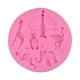 thumbnail image 1 of Molde de silicona para fondant con forma de animal, molde para hacer gelatina de chocolate y caramelo, molde para decoración de tartas y cupcakes (rosa), 1 of 4