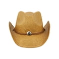 thumbnail image 2 of Men and Women's Sun Emblem Cowboy Hat With Thin Suede Leather Trim Band, 2 of 3