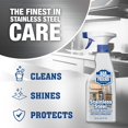 thumbnail image 2 of Stainless steel cleaner and polish spray (225.4 ounces) removes greasy fingerprints, hard water spots, dirt, and food residue, will not scratch or dull surfaces and appliances, 2 of 4