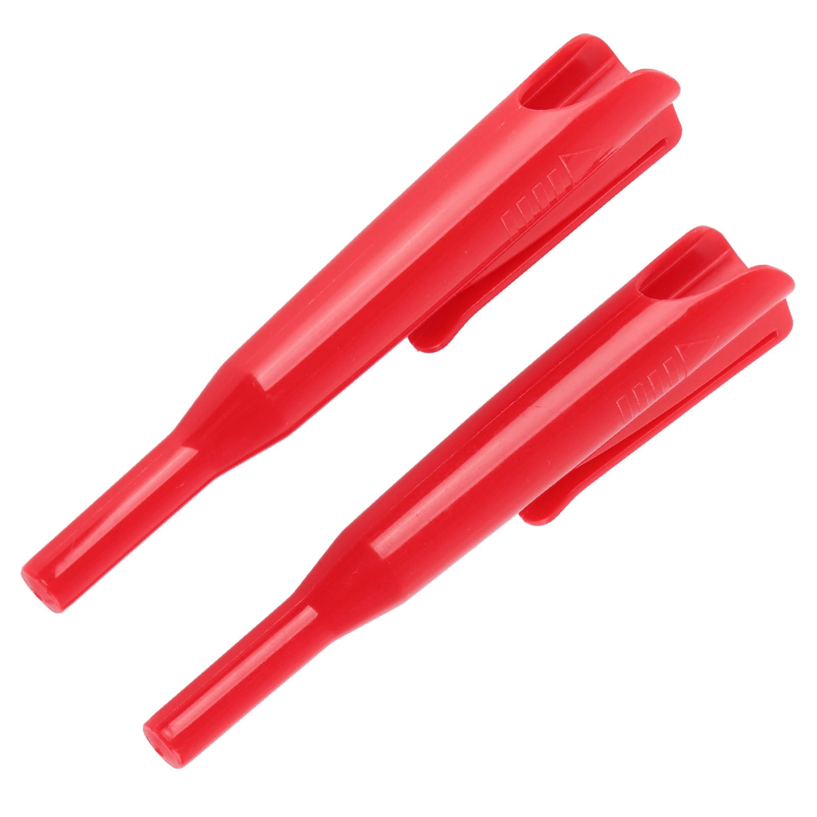 Deep Hole Marker Cover, 2Pcs Carpenter Pencil Cover, Deep Hole Marker Long Nose Deep Hole Woodworking Marker Covers with Clip, Mechanical Pencils