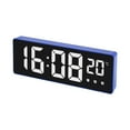 thumbnail image 2 of Despertador digital Pantalla de temperatura Pantalla LED para la cabecera interior de la oficina azul Zulema Despertador digital, 2 of 8