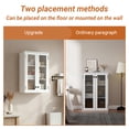 thumbnail image 7 of KZElegy 6 Cube Cabinet with Glass Door Bookshelf Storage Organizer,Anti-Tip Design,Glass Door Accent Cabinet,White, 7 of 7