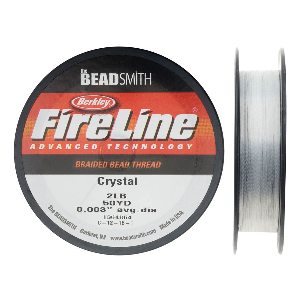 Smoke Gray 6lb Test and 0.006 Thick FireLine Braided Beading Thread 50 Yards