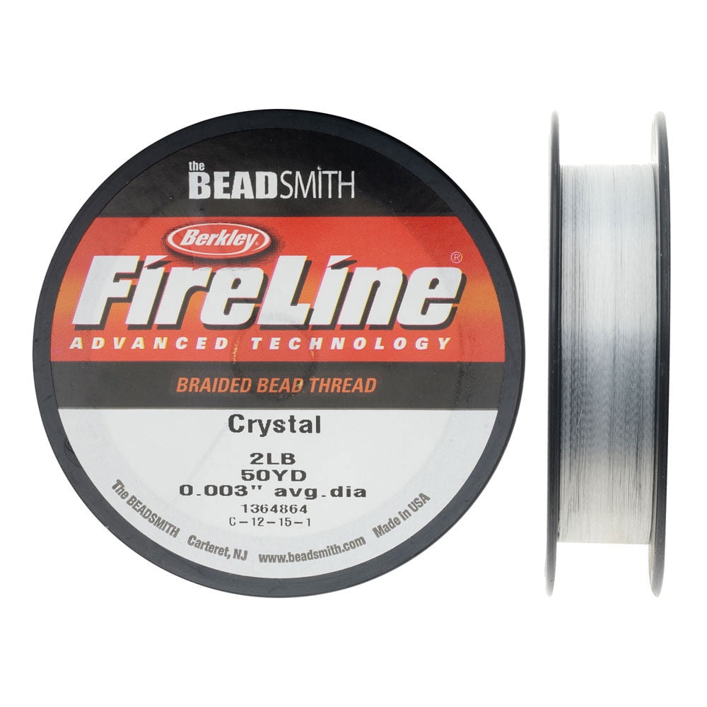 FireLine Braided Beading Thread, 2lb Test and 0.003" Thick, 50 Yard