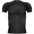 thumbnail image 1 of Zicac-Camiseta acolchada de compresión para hombre, protector deportivo contra golpes, equipo de protección para fútbol y baloncesto, protectores de costillas para el pecho, 1 of 1