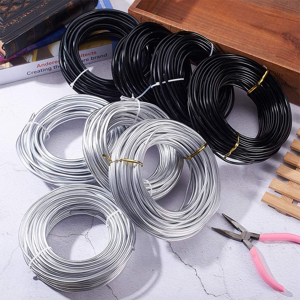 52Feet 6 Gauge Silver Aluminum Wire Bendable Metal Sculpting Wire for Bonsai Trees Floral Skeleton Making Home Decors and Other Arts Crafts Making