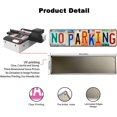 thumbnail image 2 of Vintage No Parking Metal Signs License Plate Sign No Parking Yard Sign 16x4 In Tin Warning Signs Easy to Mount, 2 of 5