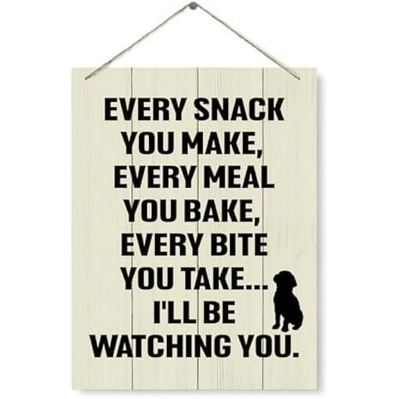 Kitchen Wood Sign, I’Ll Be Watching You Sign, Decorative Wood Plaque For Hanging, Dog Sign, Kitchen Wall Art, Funny Kitchen Decoration, Rustic Home Kitchen Decor, Cooker Gift, Mom Gift