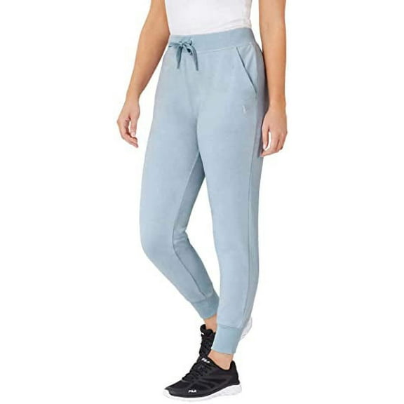 FILA Women's Light French Terry Pull On Jogger Pant Size: L, Color: Bluefog
