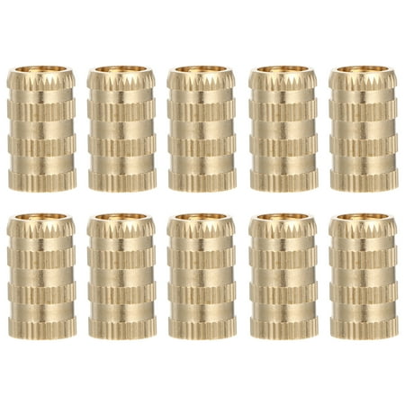 

Hemoton 10pcs Female Thread Brass Knurled Threaded Insert Embedment Nuts for 3D Printer