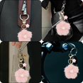 thumbnail image 6 of Cute Flower Plush Keychains for Backpacks Handbags Pom Pom Cherry Blossom Keychain Charm for Women Fluffy Fuzzy Key Chains, 6 of 14