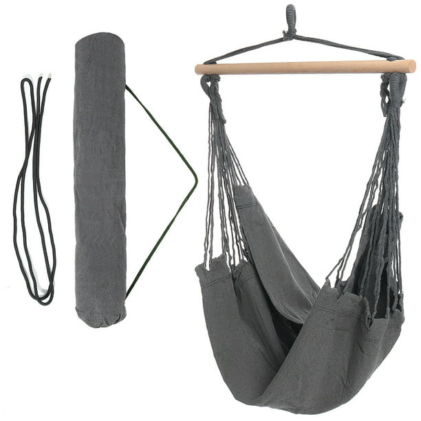Monet Panda Production center Hammock Chair Hanging Rope Swing Chair with 2 Cushions, Hammock Swing Seat  Cotton for Patio, Porch, Bedroom, Backyard, Indoor or Outdoor - Support  330lbs - Walmart.com