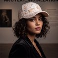 thumbnail image 4 of Women's Baseball Cap Halloween Sun Hat 3D Ghost Pumpkin Pattern Embroidery Casual Festival Dress-up Hat, 4 of 4