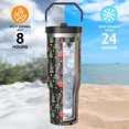 thumbnail image 5 of Christmas Gifts 30oz Tumbler Gifts for Women Men, Green Xmas Tree Stainless Steel Insulated Cup, Top Handle and Flip Straw Water Bottle Mug Holiday Gift Ideal, 5 of 6