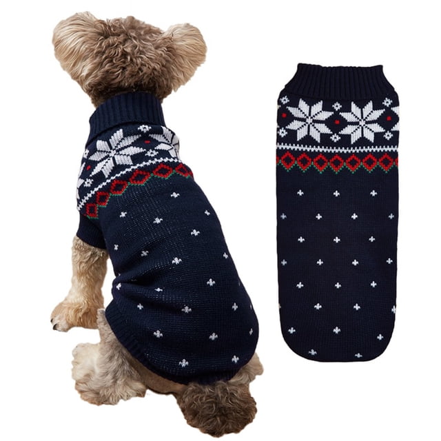 Suéter navideño para perros Ropa cálida para mascotas de otoño e invierno