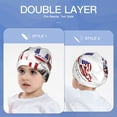 thumbnail image 6 of Rocae Patriotic Skull Art for Kids Winter Beanies Weather Hats Boys Girls, 6 of 7