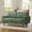 Green + Walnut Wood, variant on Vesgantti 68" Corduroy Loveseat Sofa, Comfy Deep Seat Couch with Spring Cushions & Solid Wood Frame, Modern Upholstered Sofa for Living Room, Bedroom, or Office