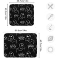 thumbnail image 3 of Coolnut Halloween Ghost Dish Drying Mat Absorbent Heat Resistant Reversible Dish Draining Mat for Kitchen Countertops Sinks,24"x18", 3 of 6