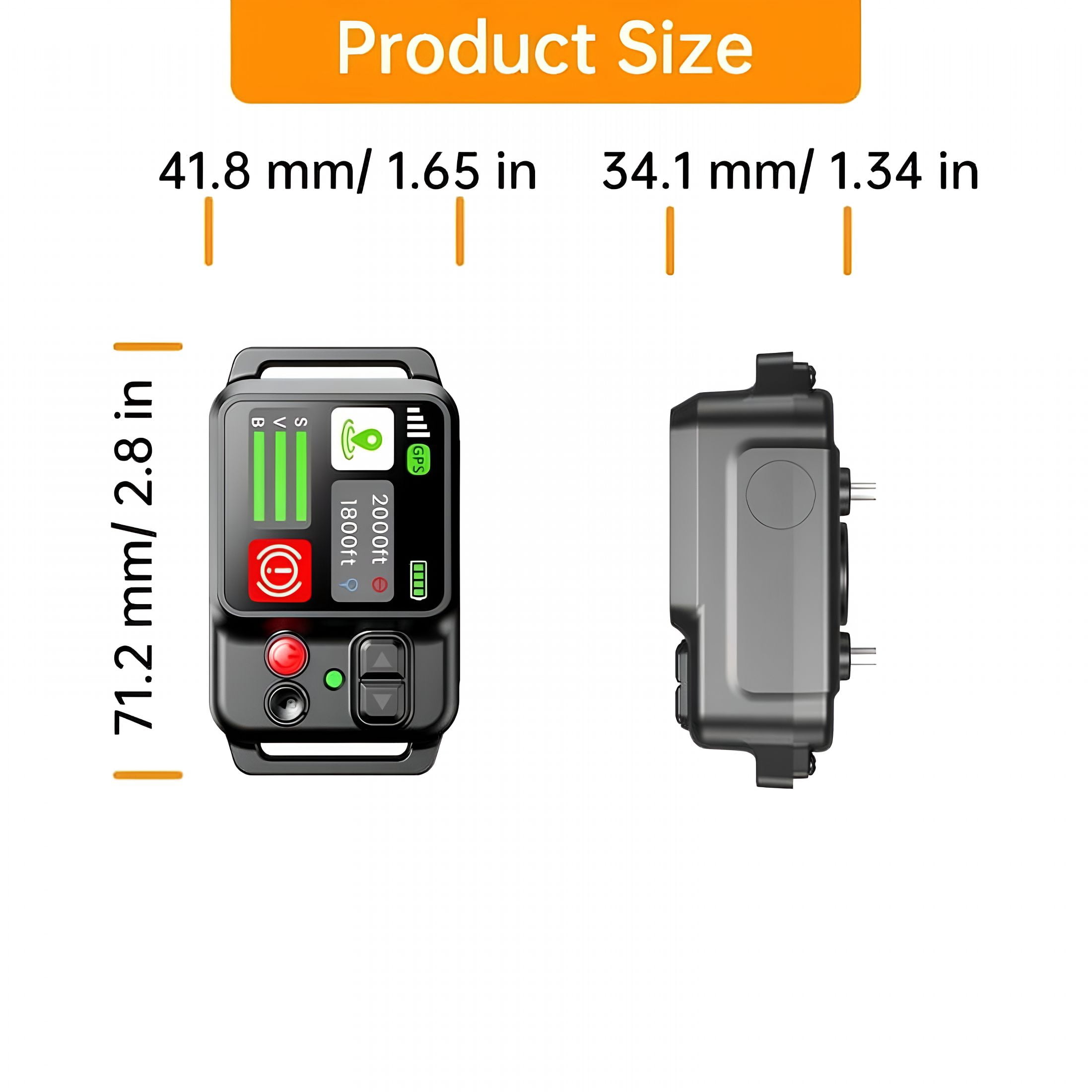 GJX GPS Wireless Dog Fence System, Adjustable 49-6561ft Range, 3 Training Modes (Beep/Vibration/Shock), Rechargeable Collar for Small Medium Large Dogs, Outdoor Yard Boundary Escape Prevention