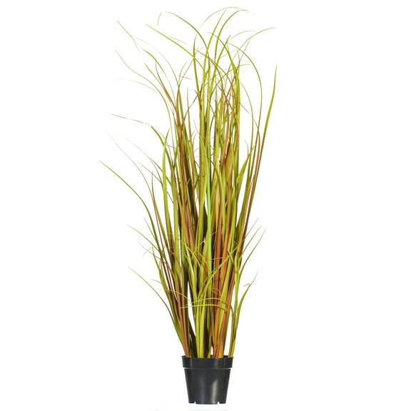 Vickerman 48" PVC Artificial Potted Mixed Brown Grass.