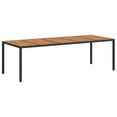 thumbnail image 3 of vidaXL Garden Dining Table Black 250x100x75 cm Poly Rattan, 3 of 4