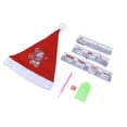 thumbnail image 3 of Sombrero de Navidad DIY hecho a mano, sombrero de Navidad pintado con diamantes, decoración clásica para fiesta AA857, 3 of 14