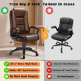 thumbnail image 4 of Waleaf Home Office Chair, 400LBS 8Hours Heavy Duty Design, Ergonomic High Back Cushion Lumbar Back Support, Computer Desk Chair, Big and Tall Chair for Work, 4 of 11