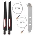 thumbnail image 1 of Antenne Wifi Double Bande 2.4ghz 5ghz Rp-sma Mâle + Câble 20cm Rp-sma Ipex Mhf4, 1 of 5