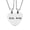 His one/Her Only, variant on PAMTIER Couples Necklace Stainless Steel Matching Heart Pendants Wedding Gift for Bride and Groom Anniversary Jewelry for Husband and Wife Silver Broken Heart Necklaces for Two Mines/Yours