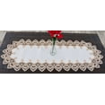 thumbnail image 3 of Gold European Lace and Antique Jacquard Fabric Table Runner (14" x 26" | 16" x 35"/44"/54" 14"x70"), 3 of 5