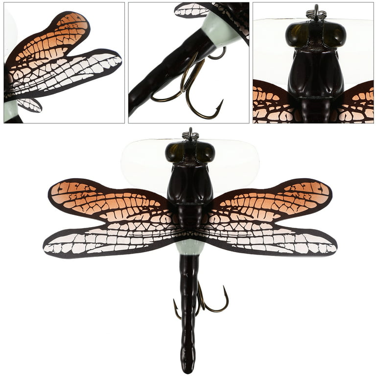 Bait Dragonfly Lure Lures Hooks Artificial Swimbaits Hook Topwater Larvae  Simulation Tackle Saltwater Plastic Water Soft