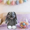 thumbnail image 2 of Free Express Easter Bunny Plush Stuffed Animal Soft Fluffy Rabbit Toy with Decorative Scarf for Spring Home Decor Easter Gift and Playtime, 2 of 6