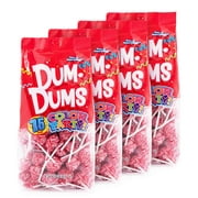 Dum Dums Lollipops Red Strawberry Flavor 4-75 Count Bags