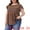 Orange, variant on Women's Plus Top Boho Floral Printed Round Neck Ruffle Sleeve Blouses Shirts 1X Dark Blue