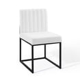 thumbnail image 2 of Modway Carriage Dining Chair Upholstered Fabric Set of 2 in Black White, 2 of 7